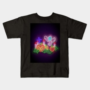 Neon Halloween design Kids T-Shirt